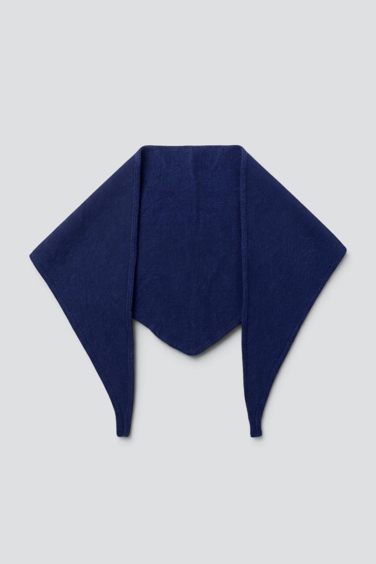 Navy Cashmere Triangle Scarf