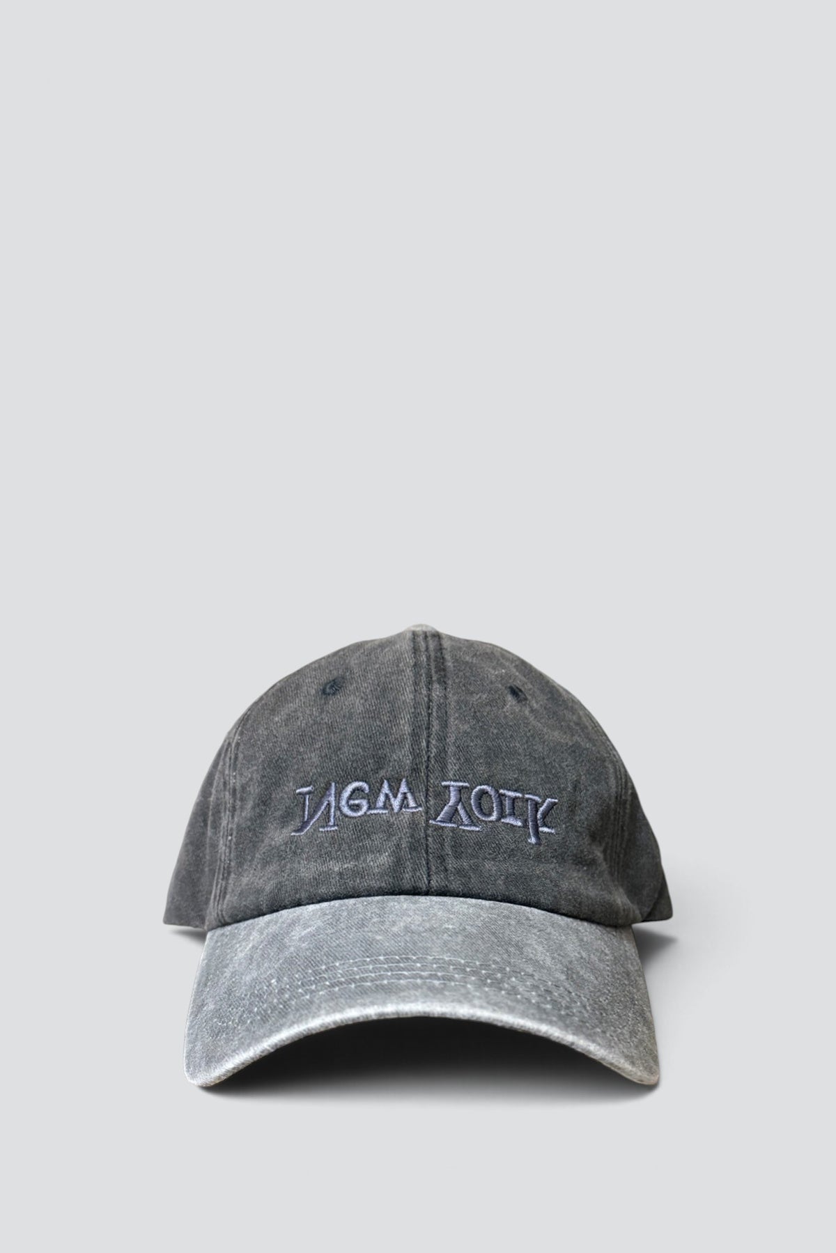 New York Embroidered Hat - Black/Grey