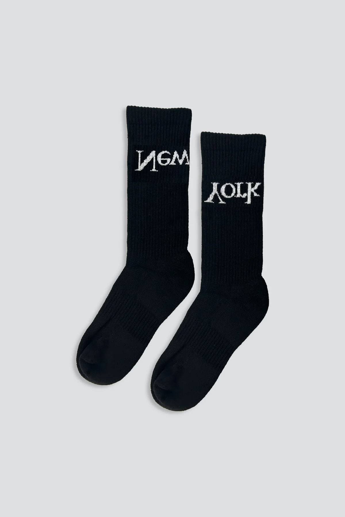 Black New York Logo Socks