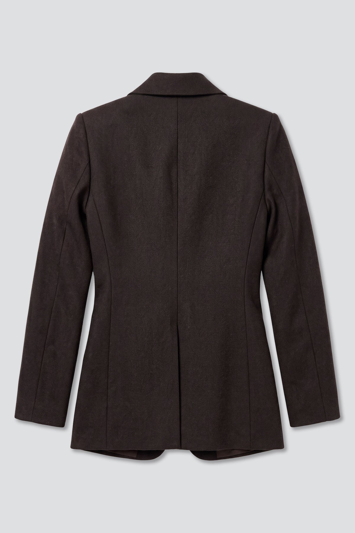 No.105 Brown Herringbone Wool Jacket