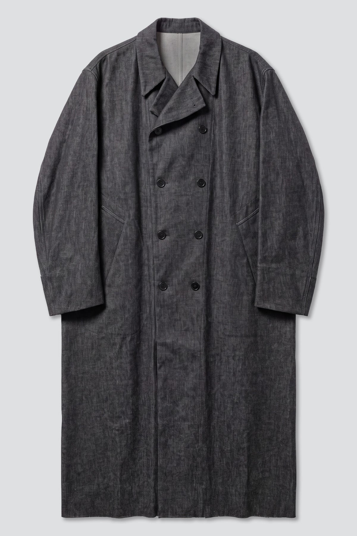 No.230 Indigo Denim Double Breasted Coat