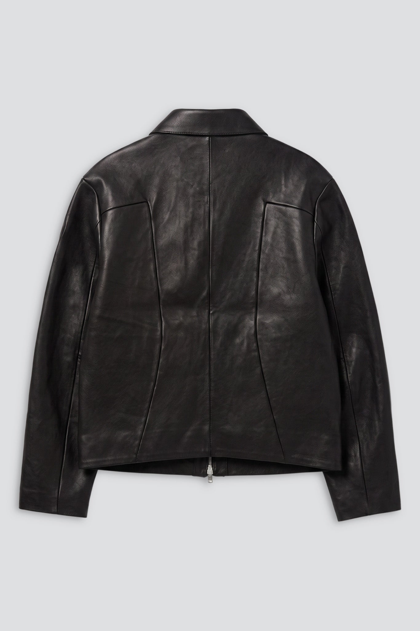 No.285 Black Leather Pocket Jacket - Gabriela Coll Garments