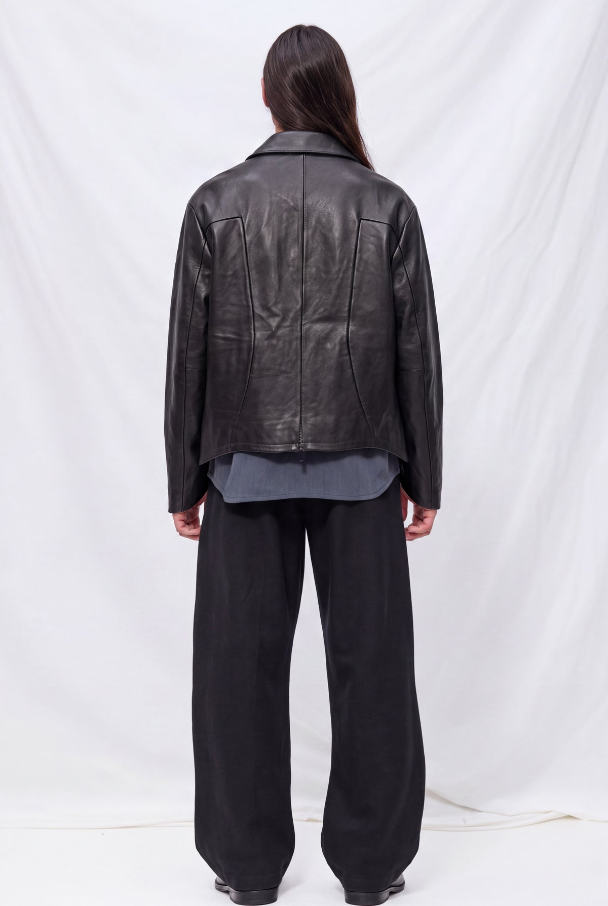 No.285 Black Leather Pocket Jacket