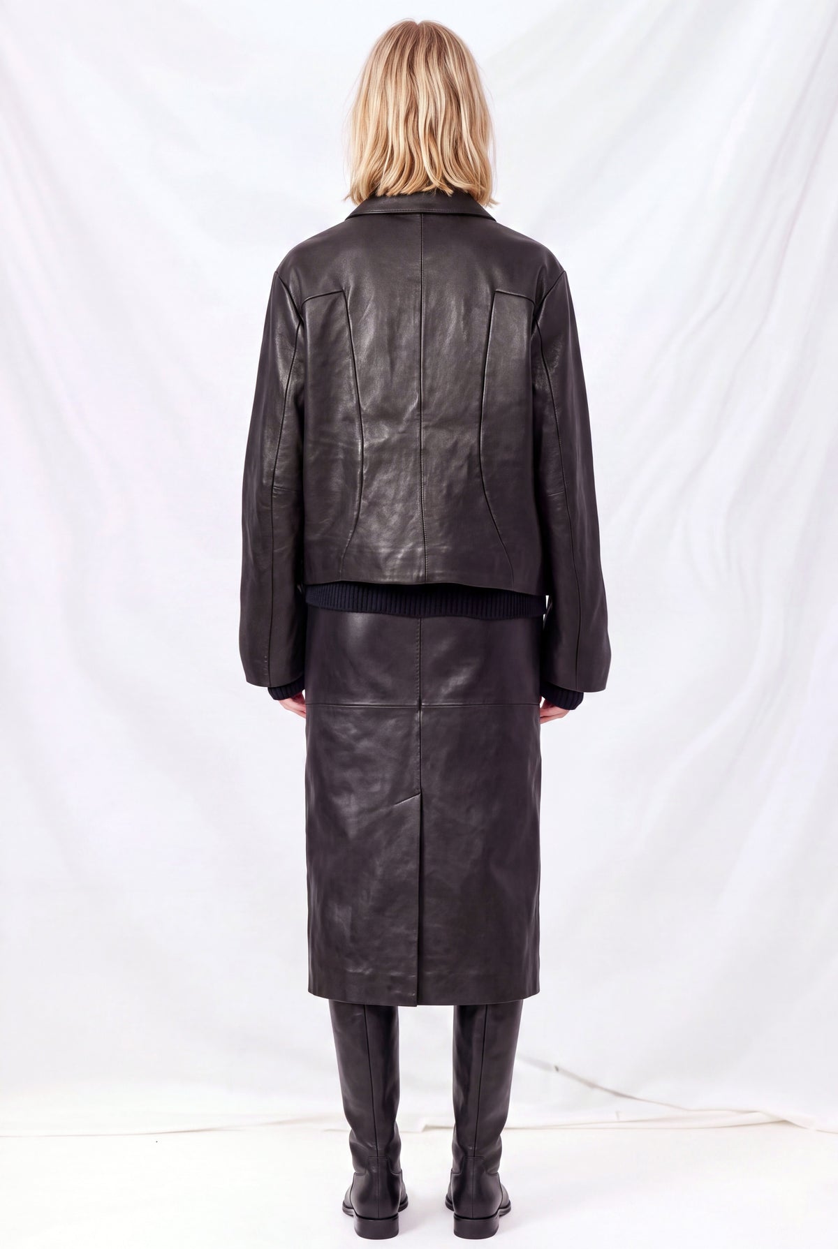 No.285 Black Leather Pocket Jacket