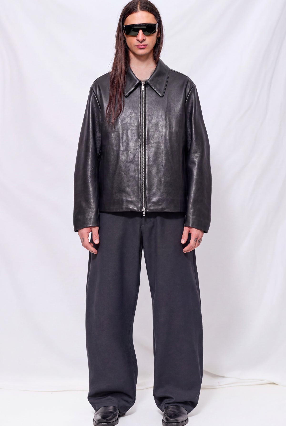 No.285 Black Leather Pocket Jacket