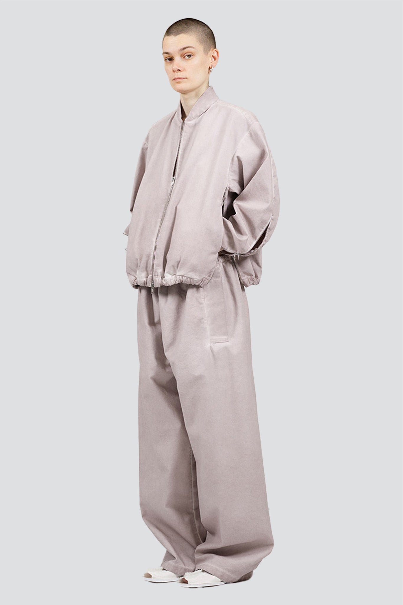 No.287 Grey Canvas Flap Pocket Trousers