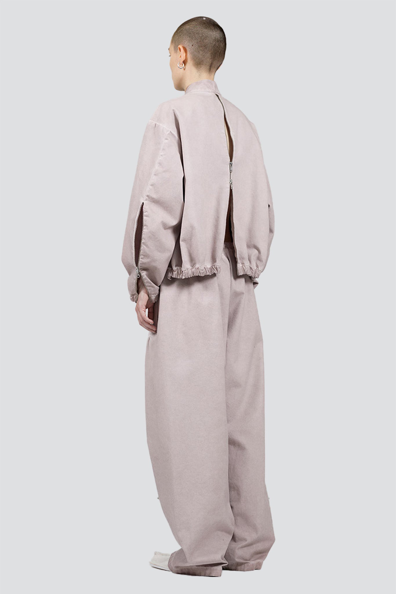 No.287 Grey Canvas Flap Pocket Trousers