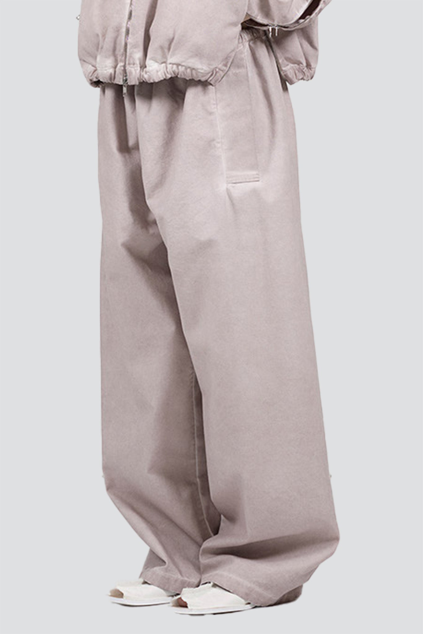 No.287 Grey Canvas Flap Pocket Trousers