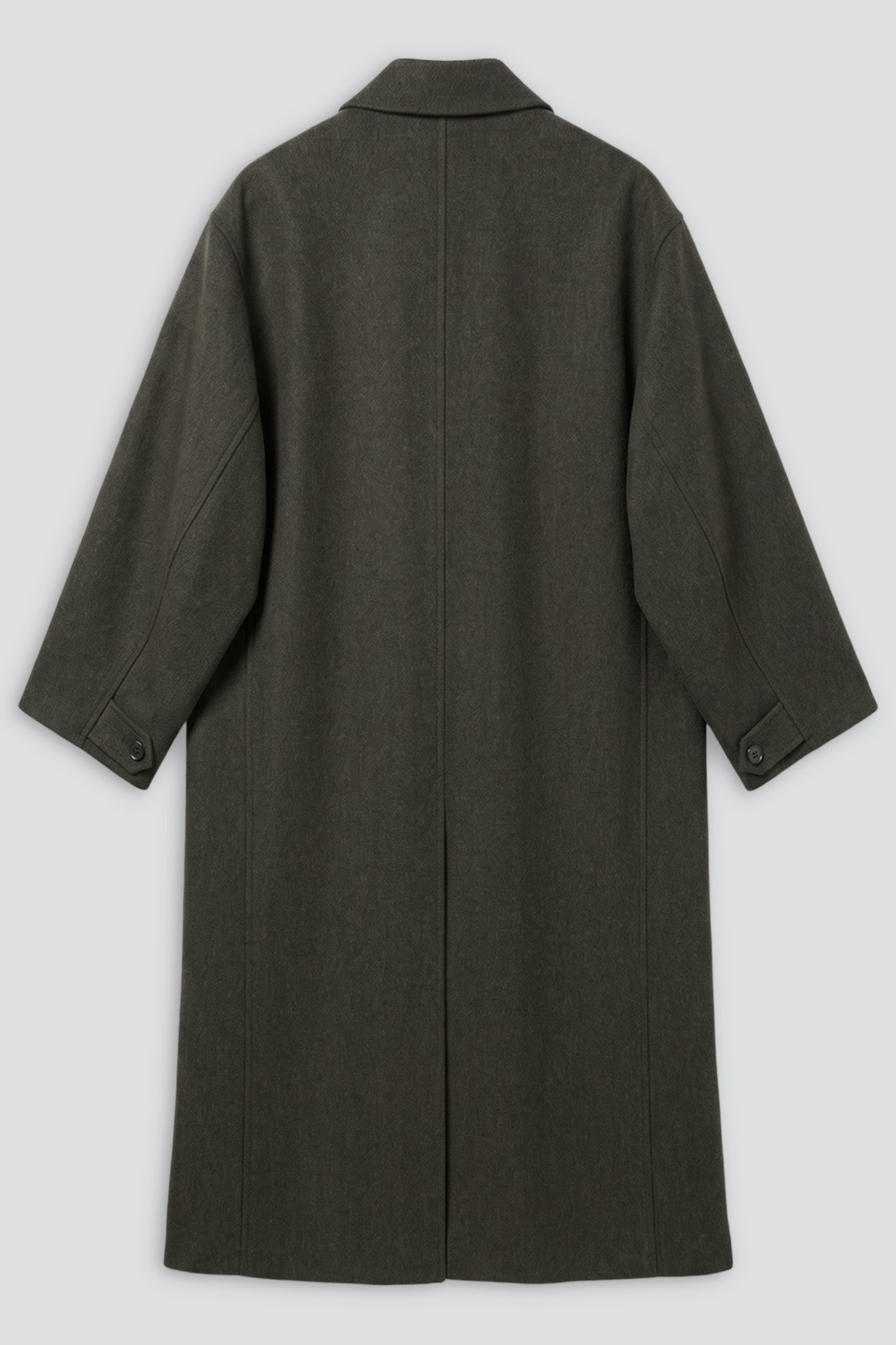 No.65 Green Heavy Wool Oversized Coat