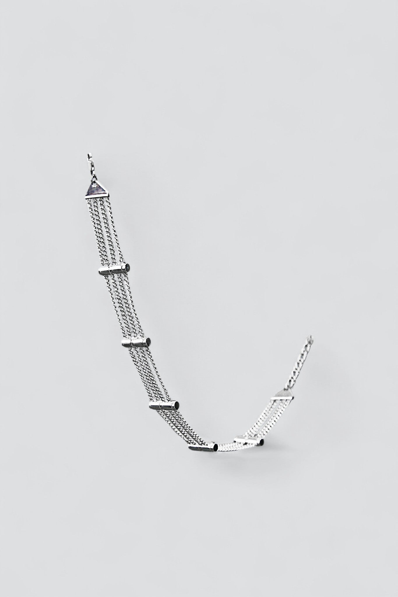 Silver NE-Pin Choker Necklace