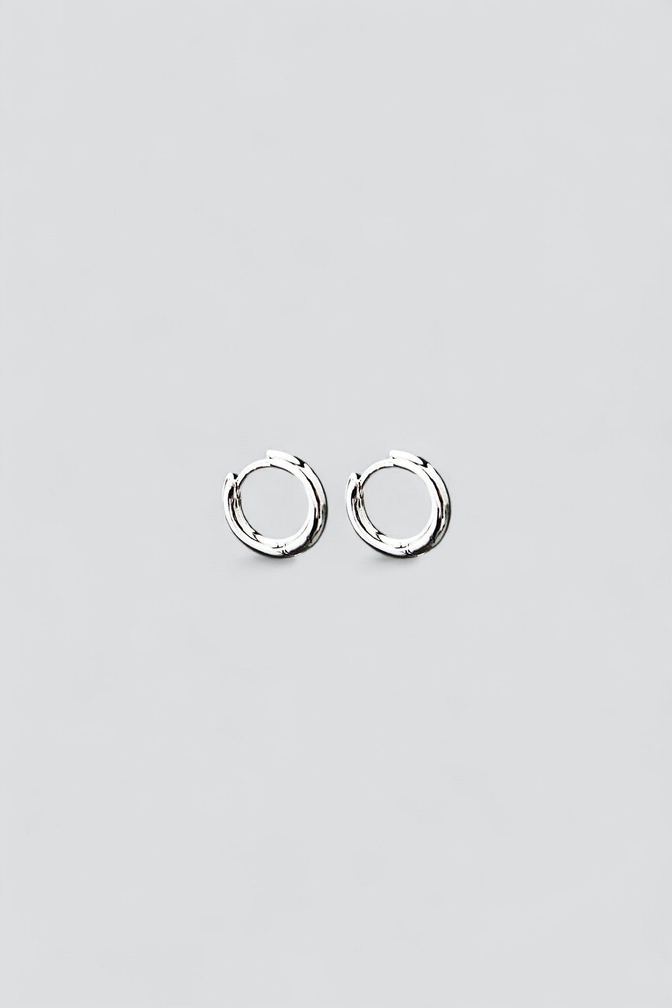 Silver EA-Exporter Hoop Earrings