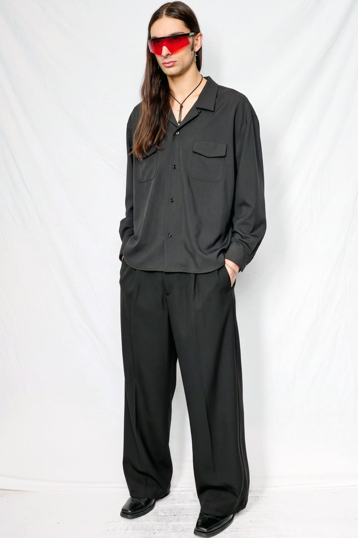 Black Suiting Homme Pant
