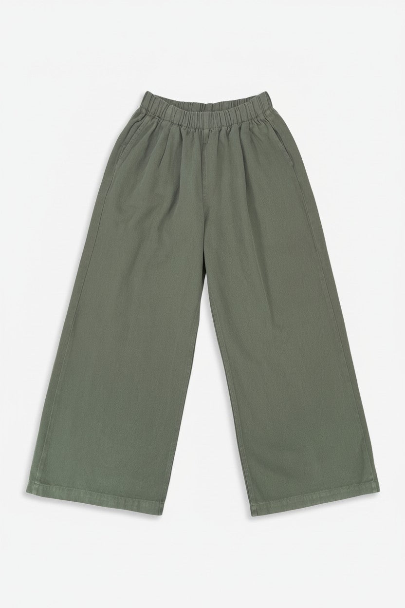 Olive Twill Disco Pant