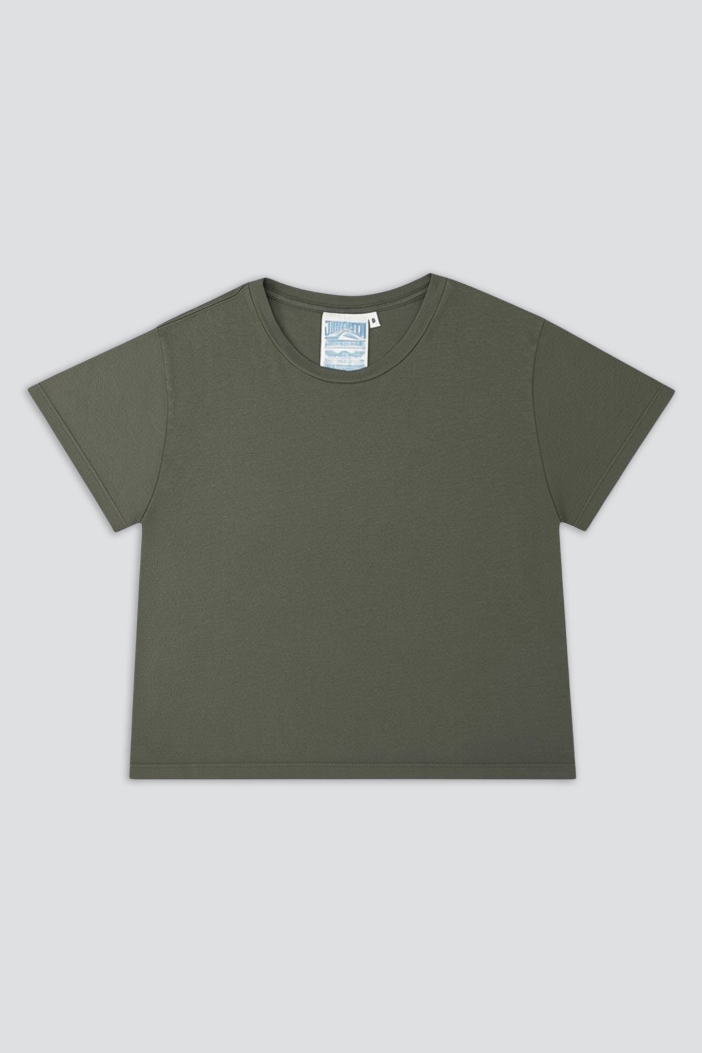 Olive Green Cropped Ojai Tee