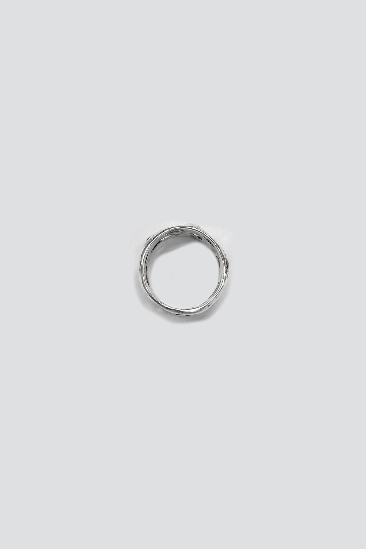 Sterling Silver Organic Cage Band