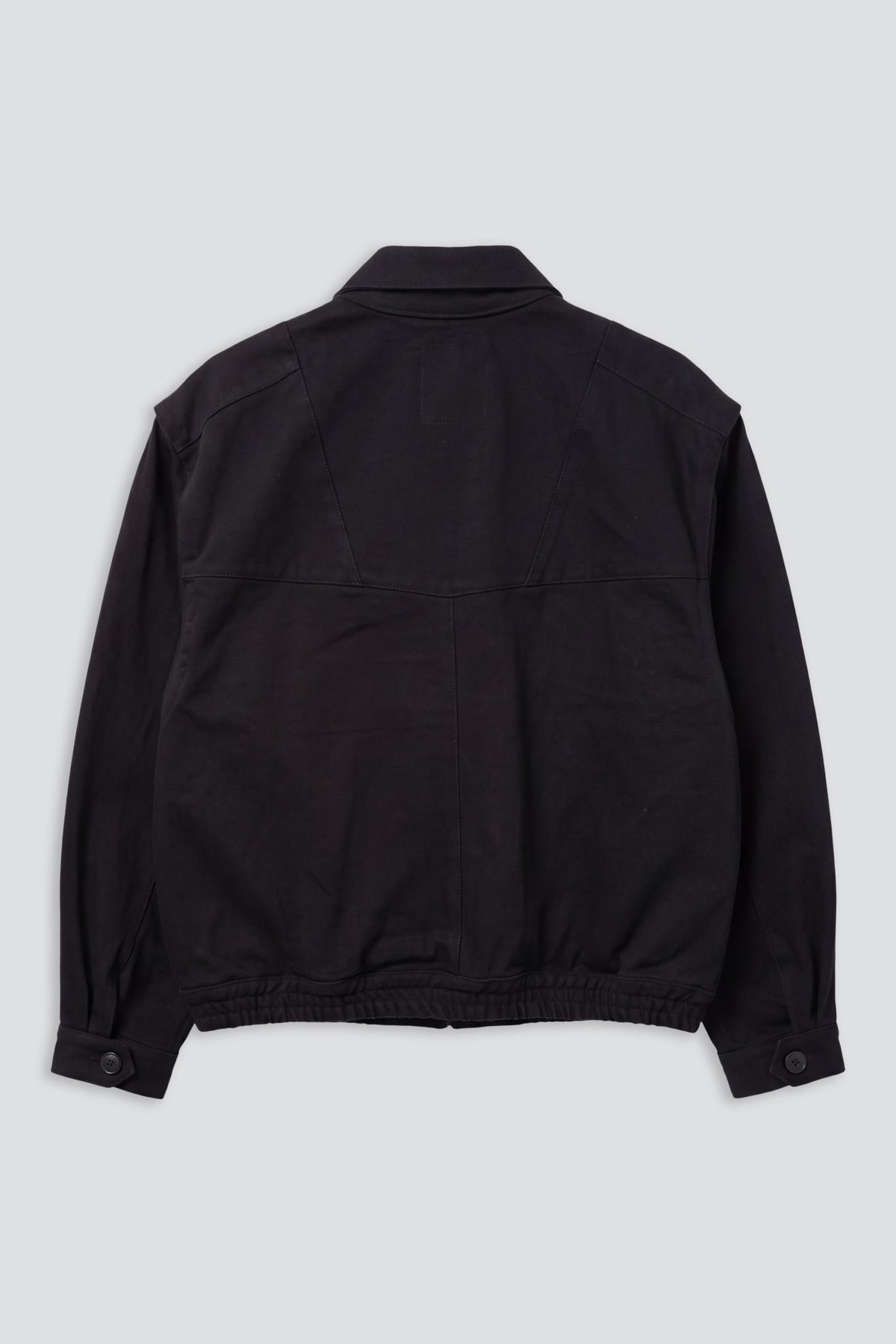 Overdyed Black Denim Military Jacket