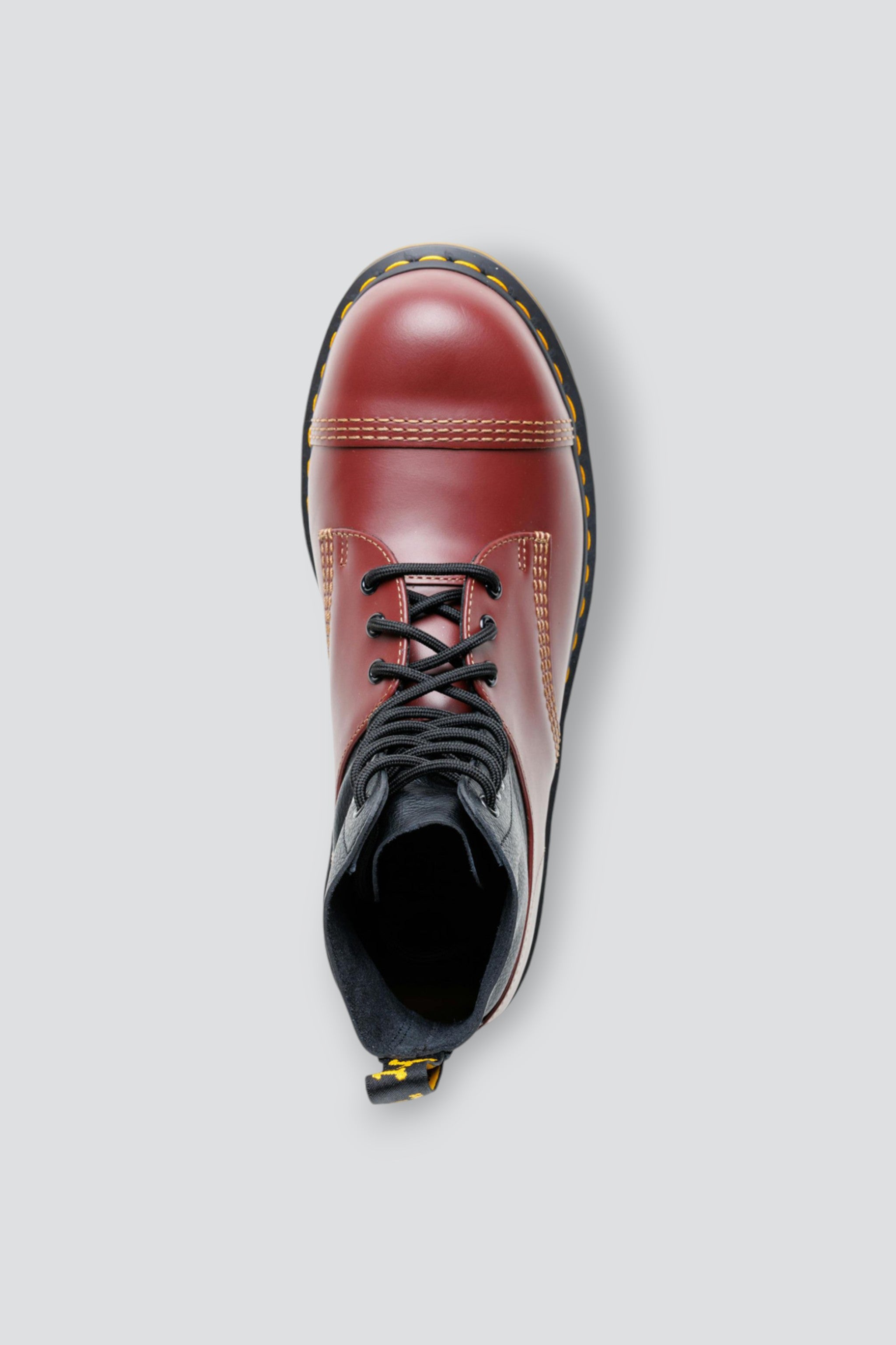 Oxblood Red/Black MM6 x Dr. Martens 1460 Twisted and Reimagined Boot