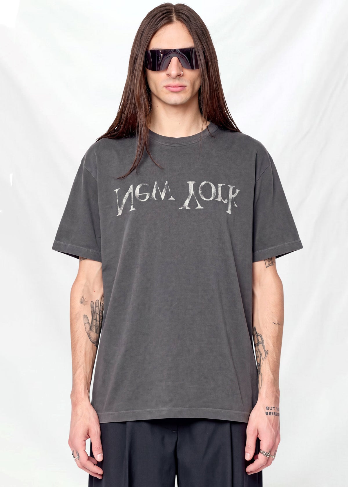 Pepper Faded New York Logo T-Shirt