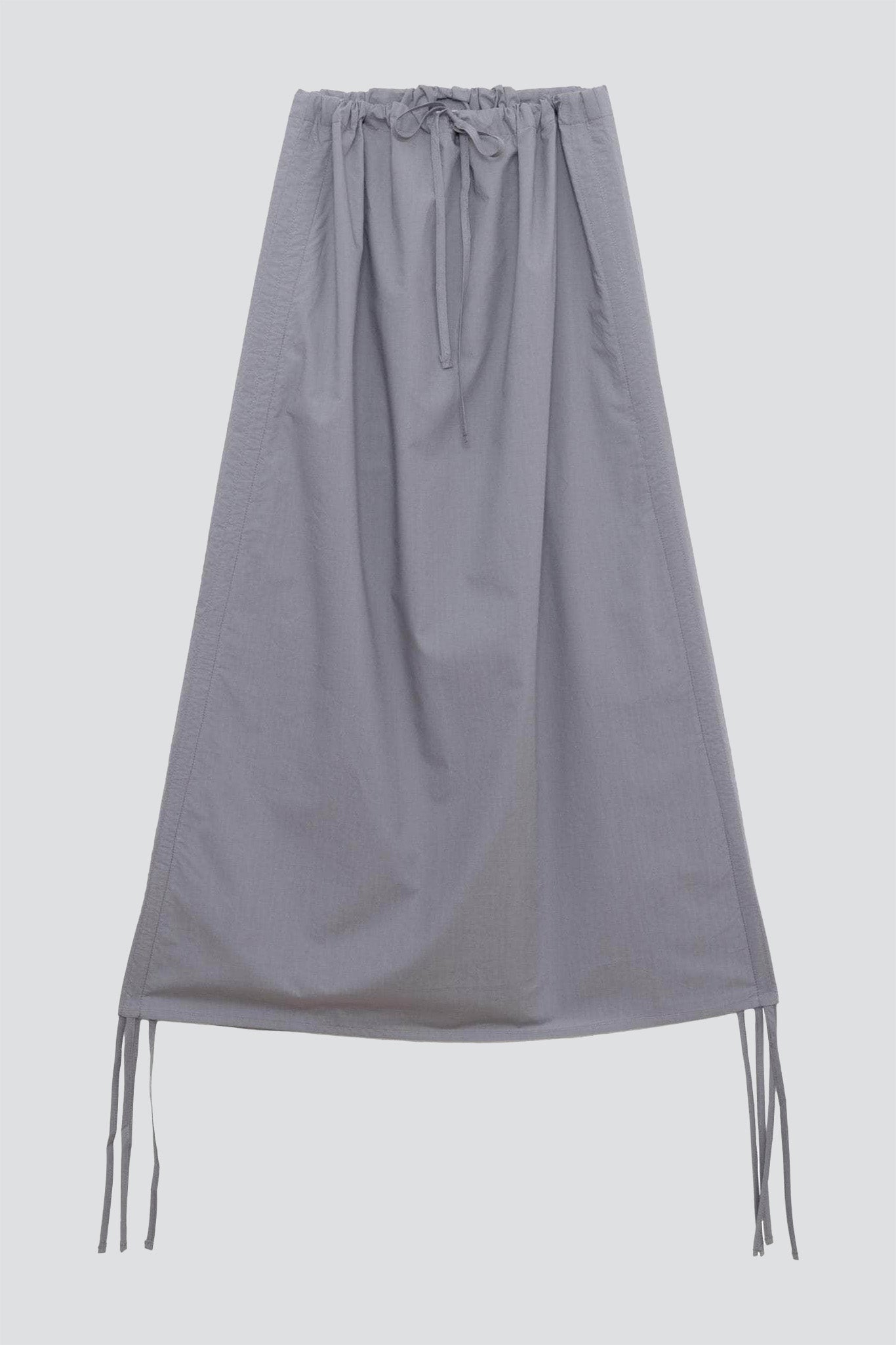 baserange lap skirt 美品 Baserange: Gray Pictorial Strap Maxi Skirt | SSENSE