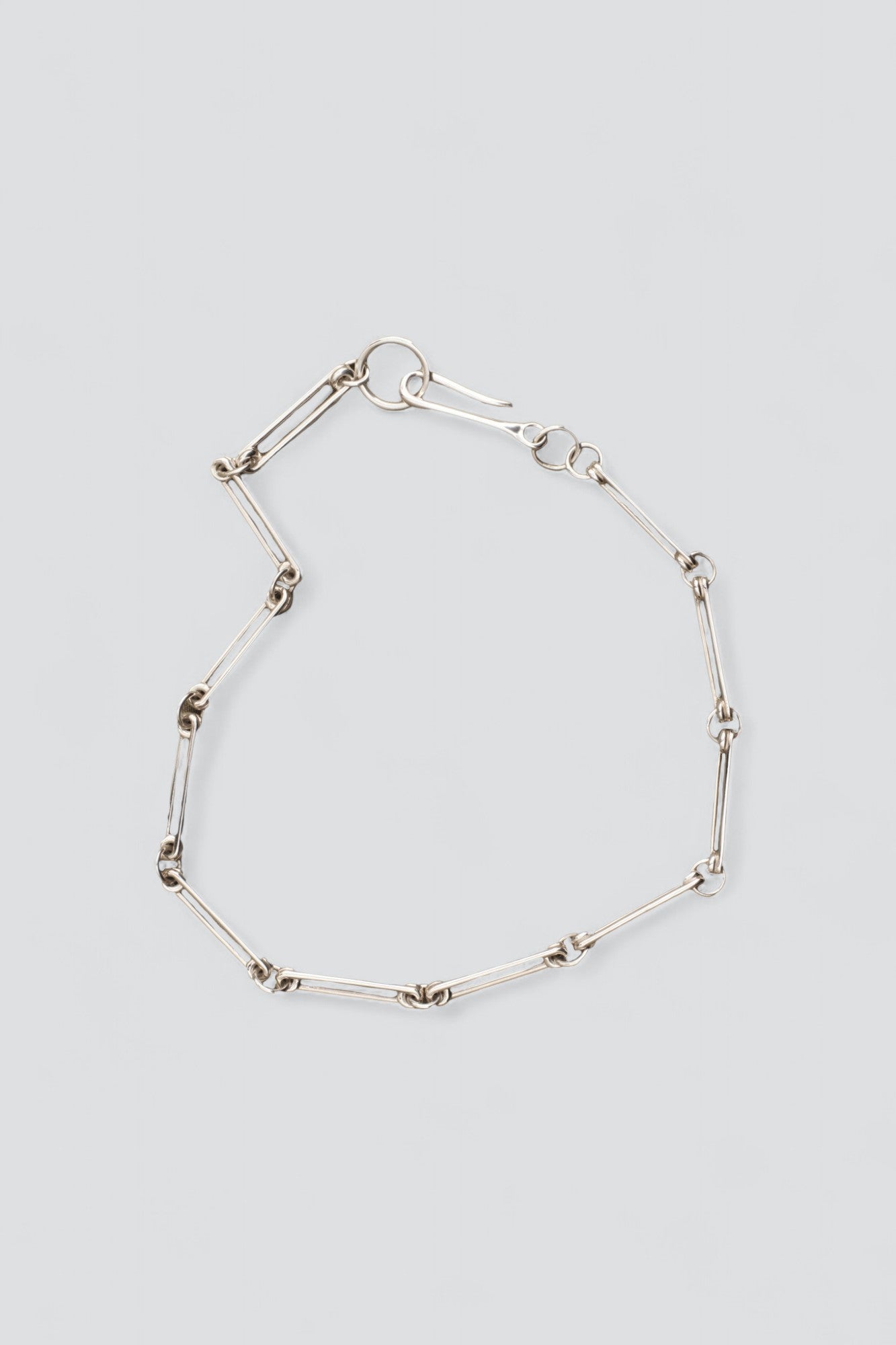 Sterling Silver Pin Link Necklace
