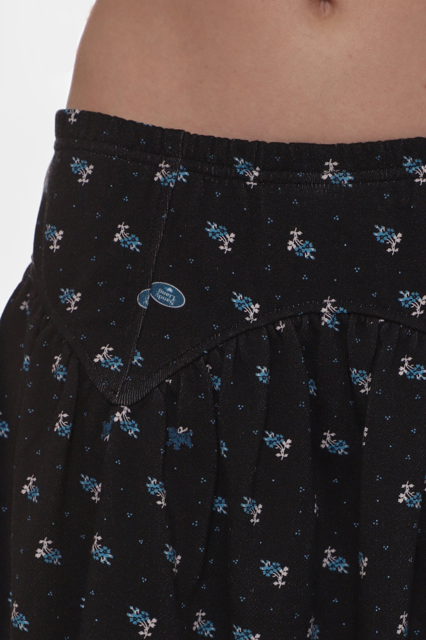 Navy Evil Floral Houston Skirt