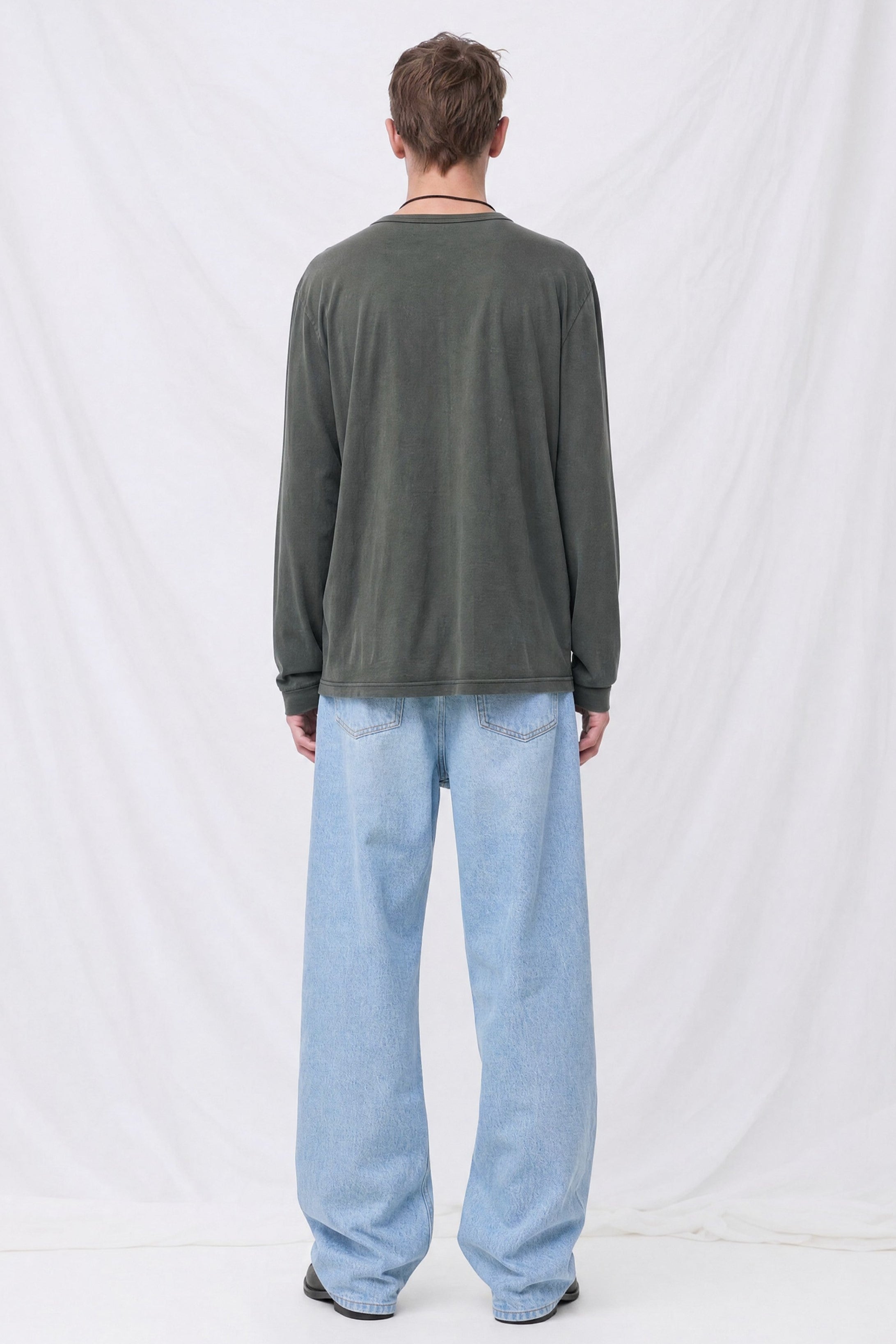 Bleached Wash Riso Denim Pant