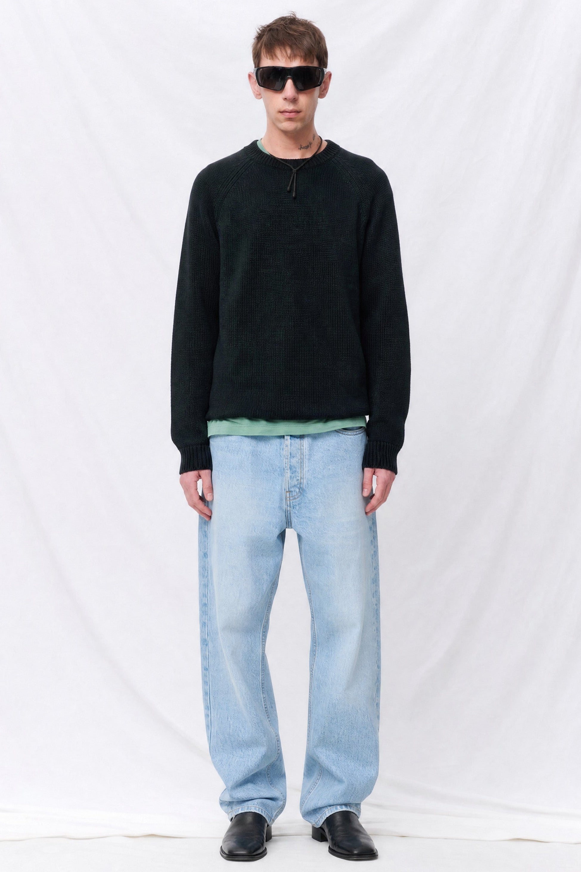 Bleached Wash Riso Denim Pant