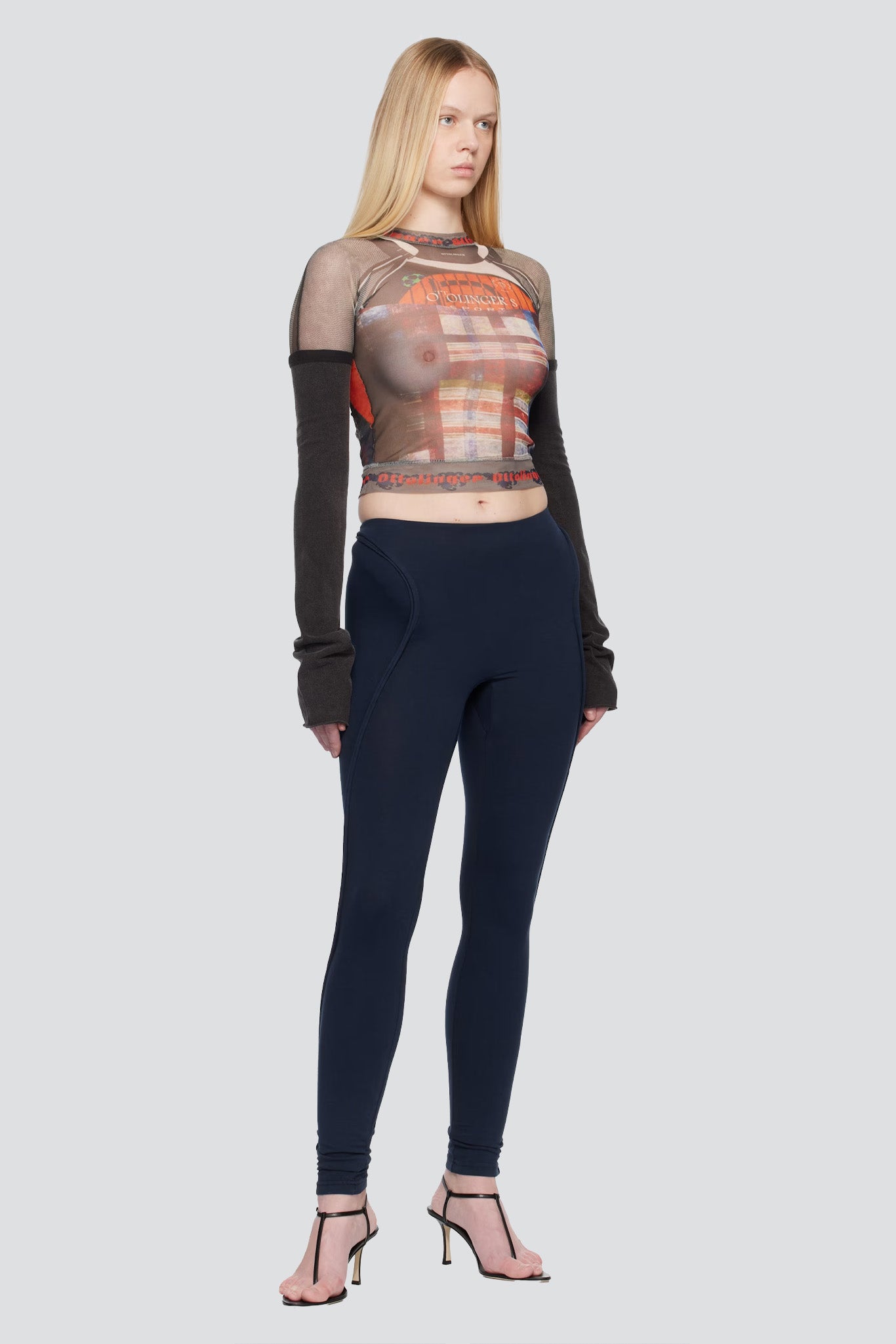 Racing Plaid Mesh Hybrid Longsleeve