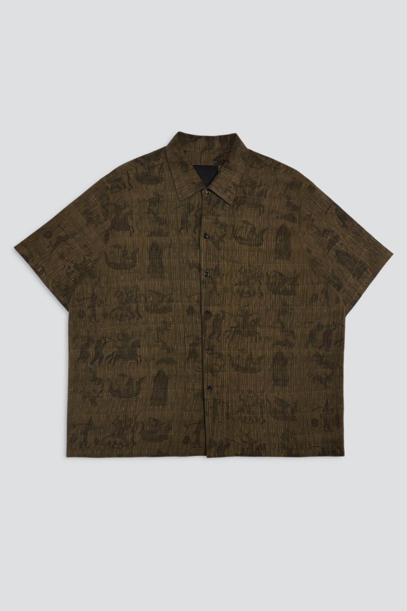 Reverse Print Camp Shirt