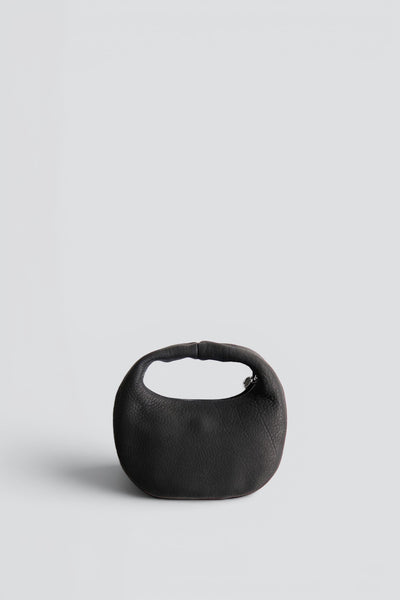 Aeta アエタ LEATHER ONE SHOULDER BLACK M Black Round One Shoulder S - Aeta – Assembly New York