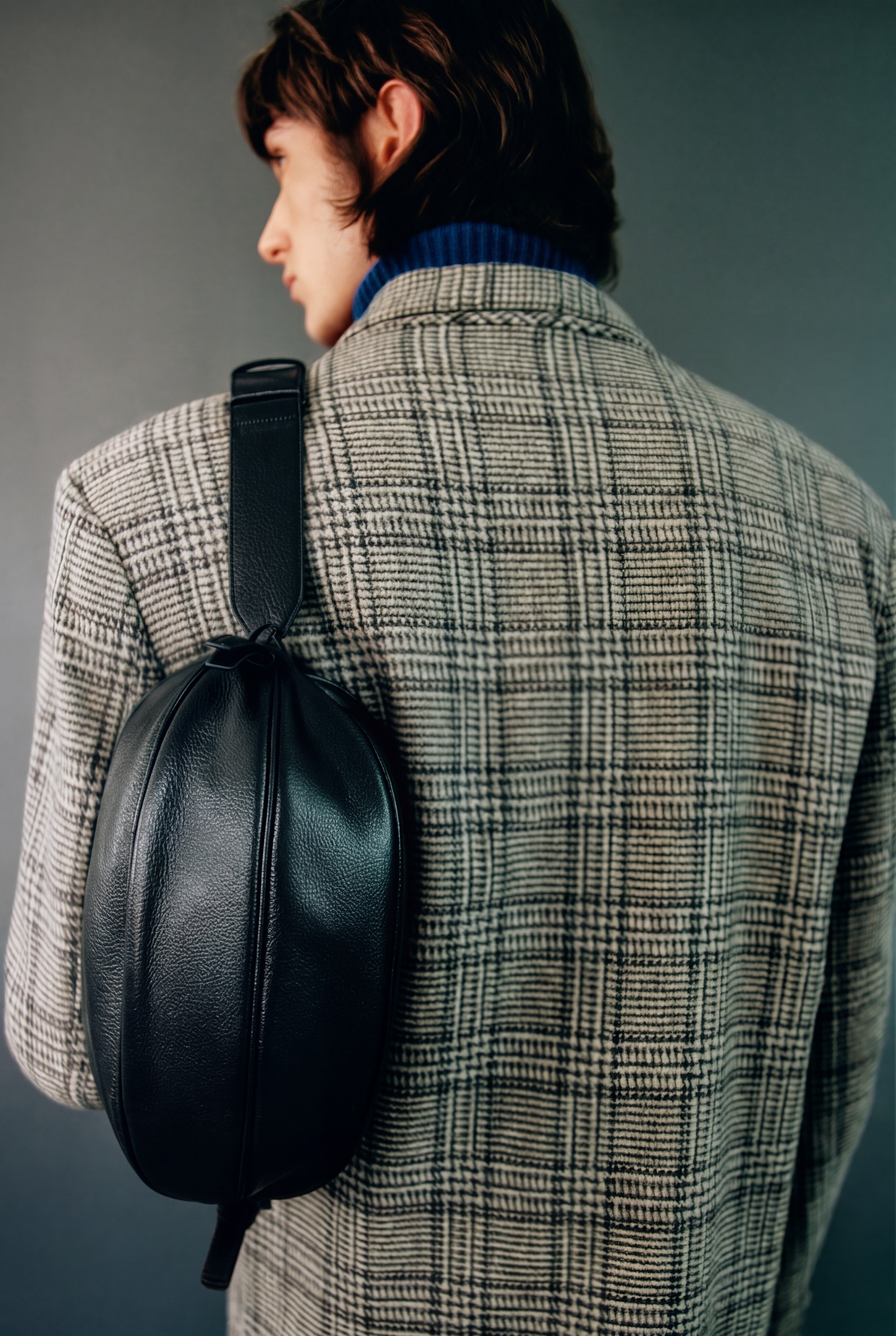 Black Distressed Boya Bag