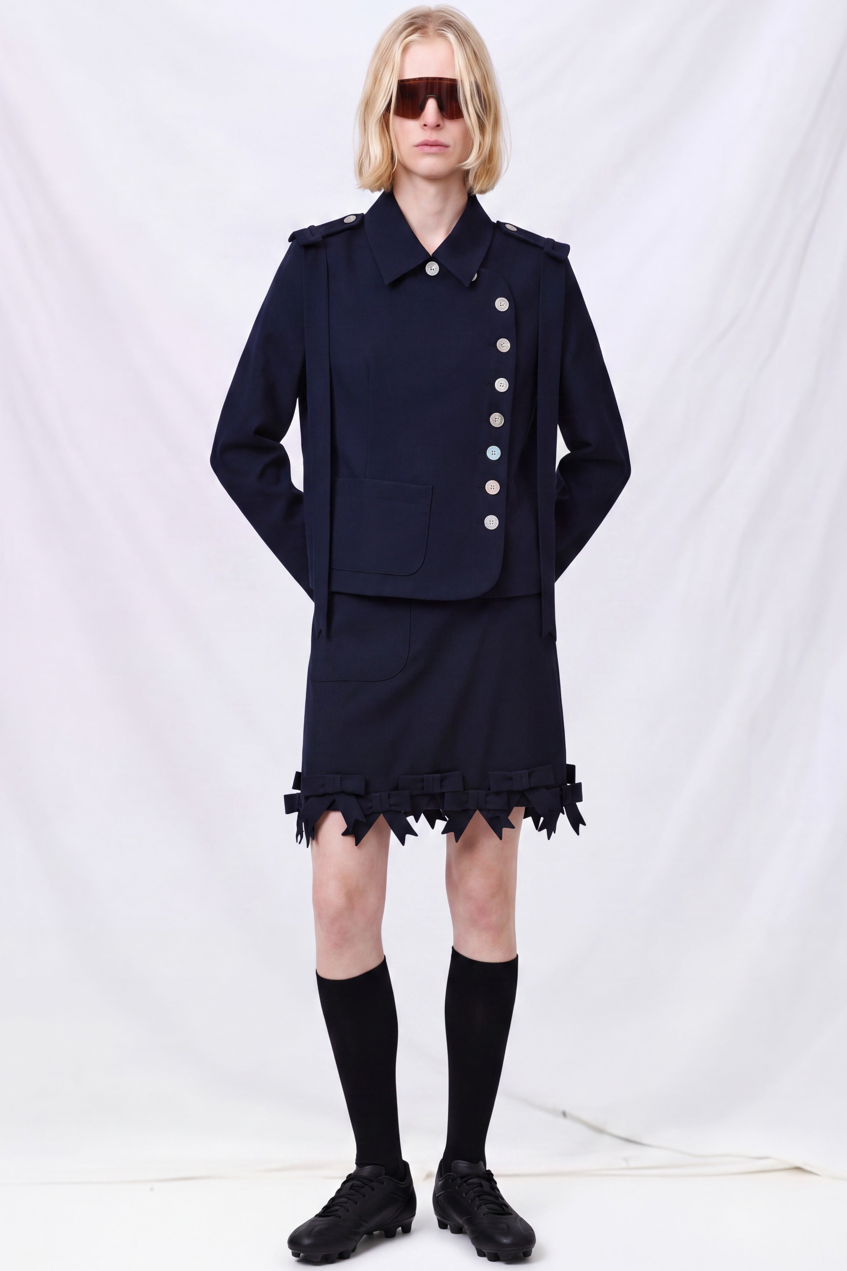 Navy Ferry Skirt