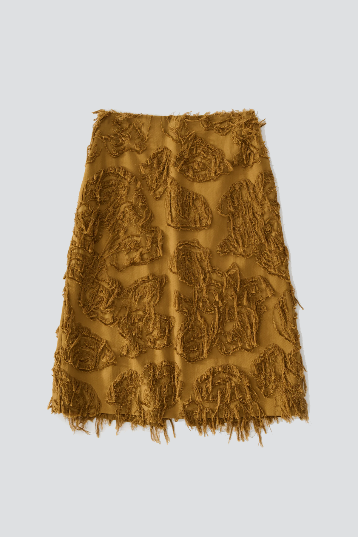 Mustard Roeper Fringe Skirt