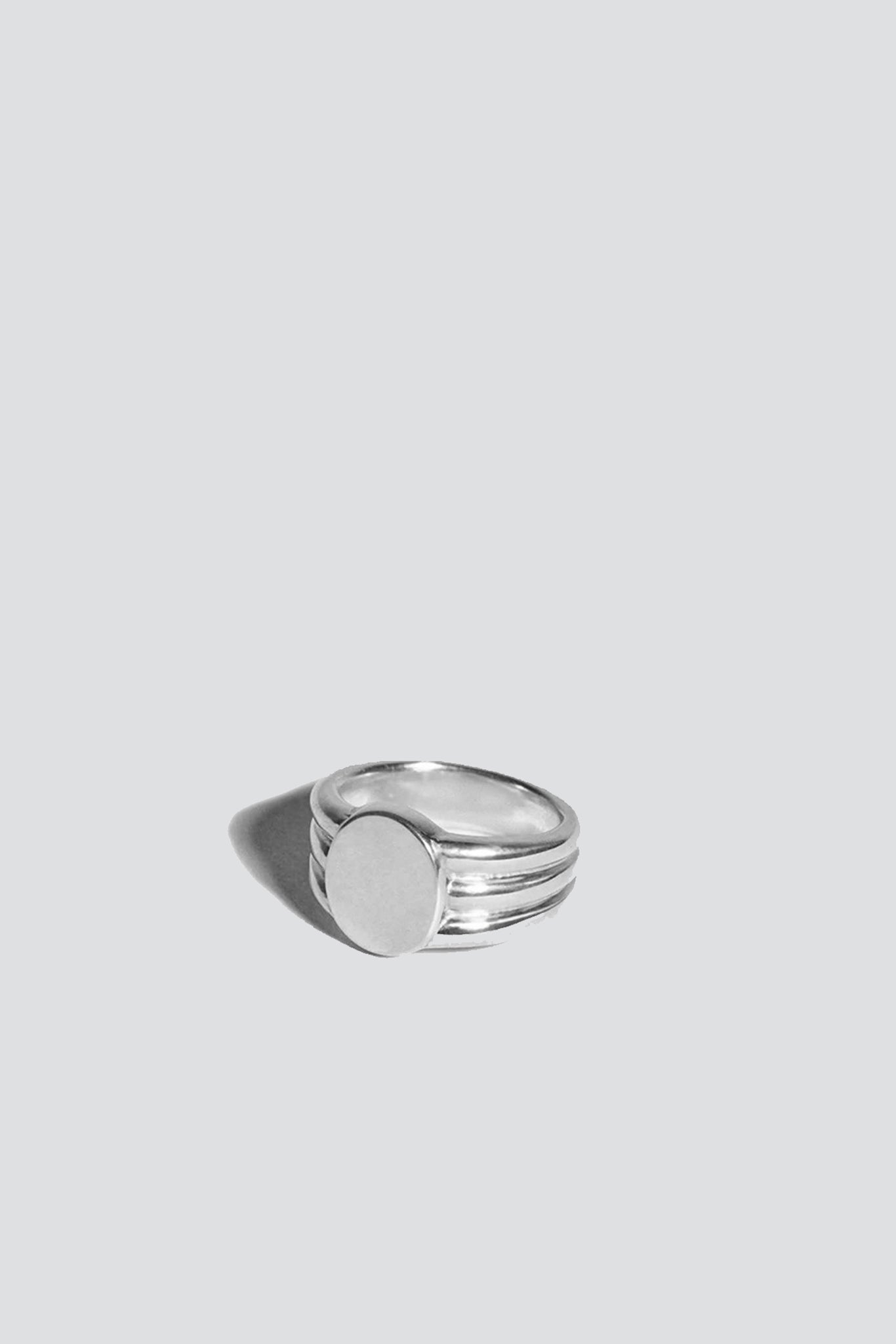 Sterling Silver Stacked Signet Ring