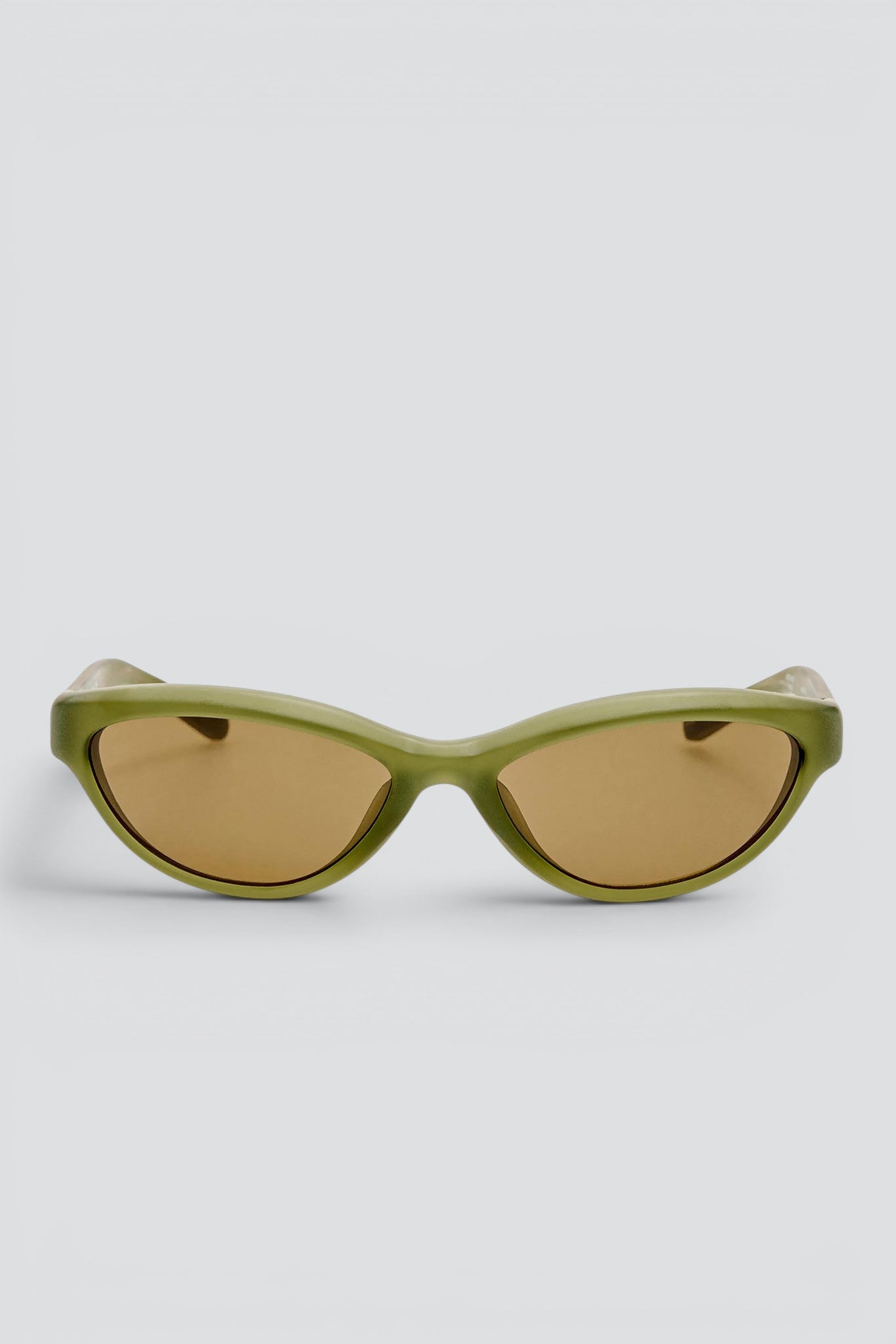 Sanded Green Curvo Sunglasses