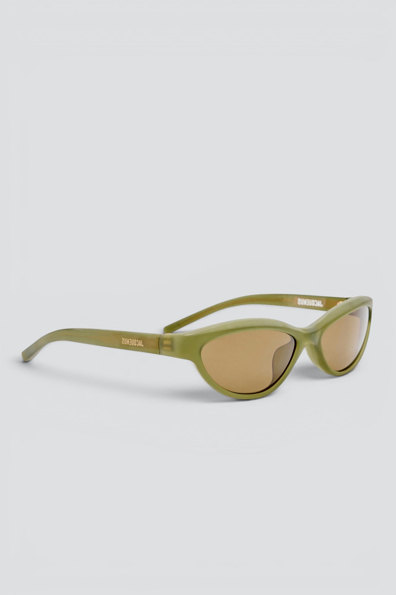 Sanded Green Curvo Sunglasses