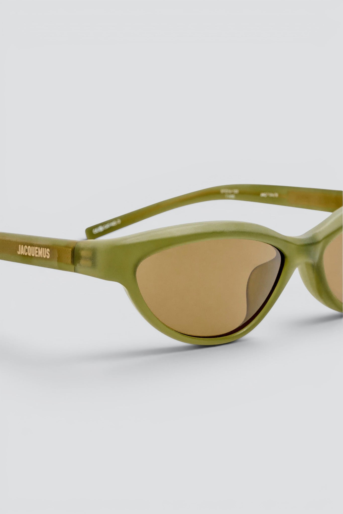 Sanded Green Curvo Sunglasses