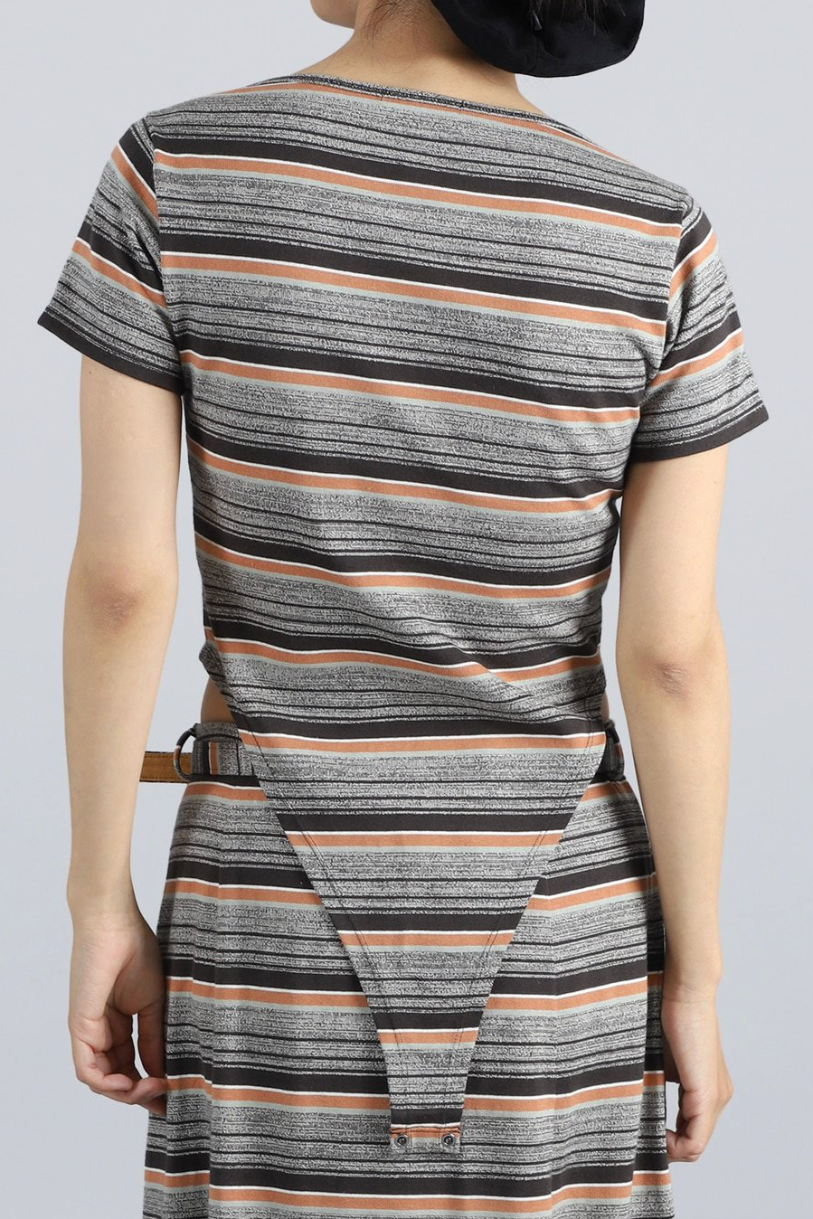 Black Grandelle Multi Stripe Bodysuit