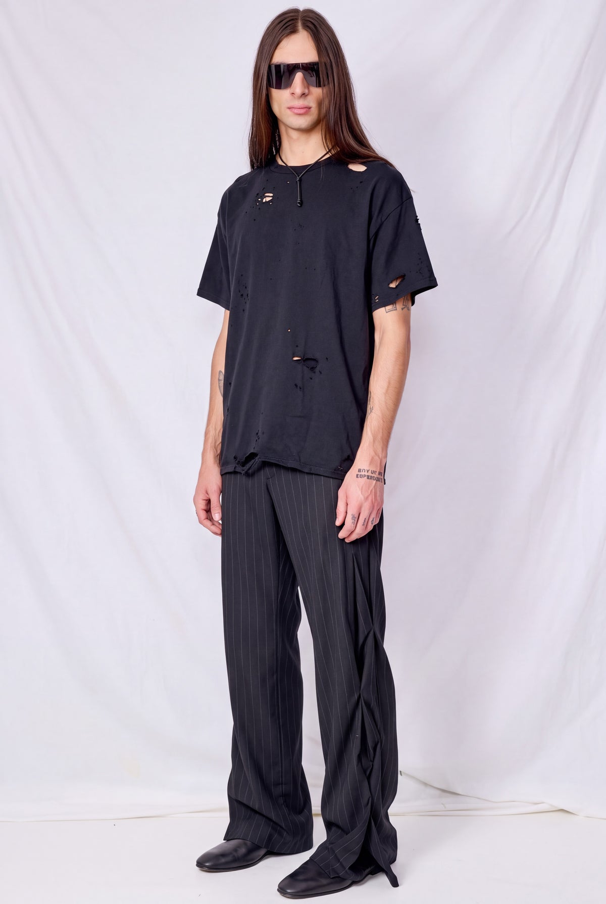 Black/White Stripes Bridas Pants