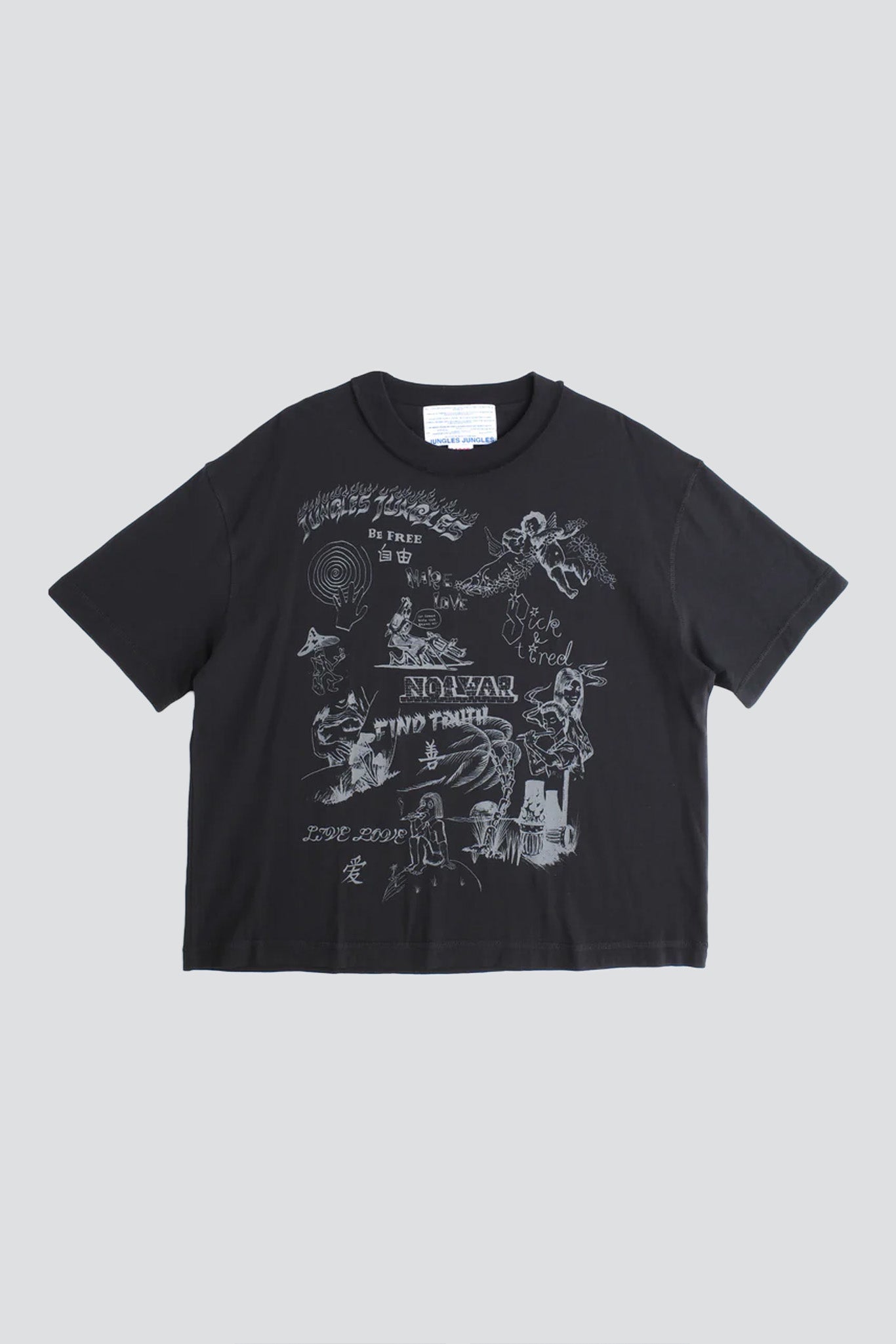 Black Scribbles Tee