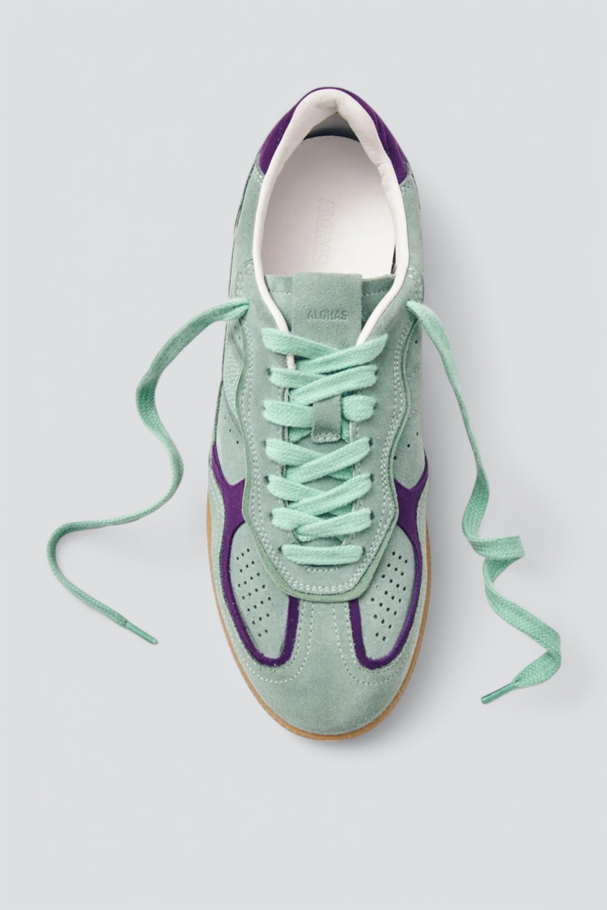 Blue Leather Tb.490 Rife Sneakers