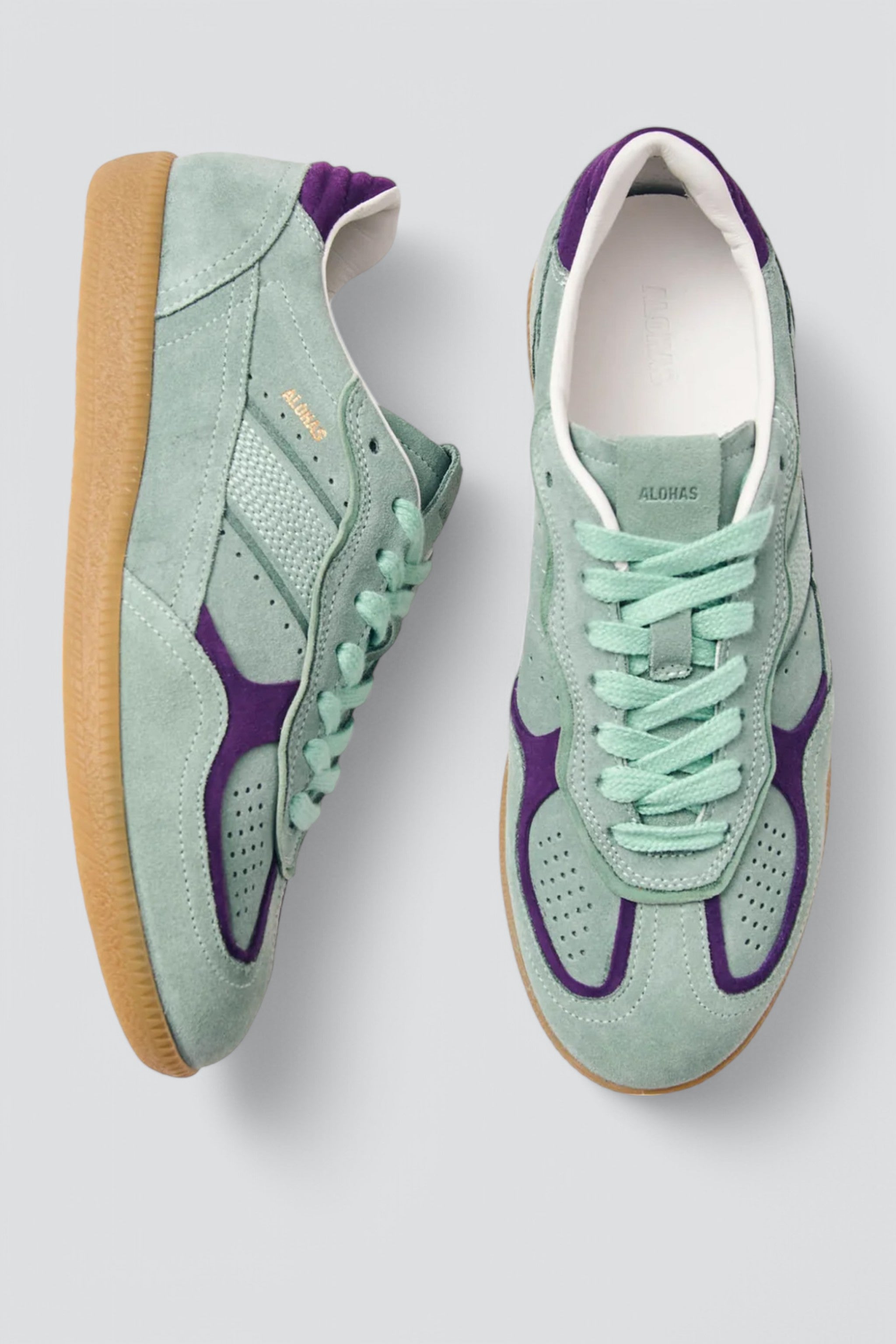 Blue Leather Tb.490 Rife Sneakers