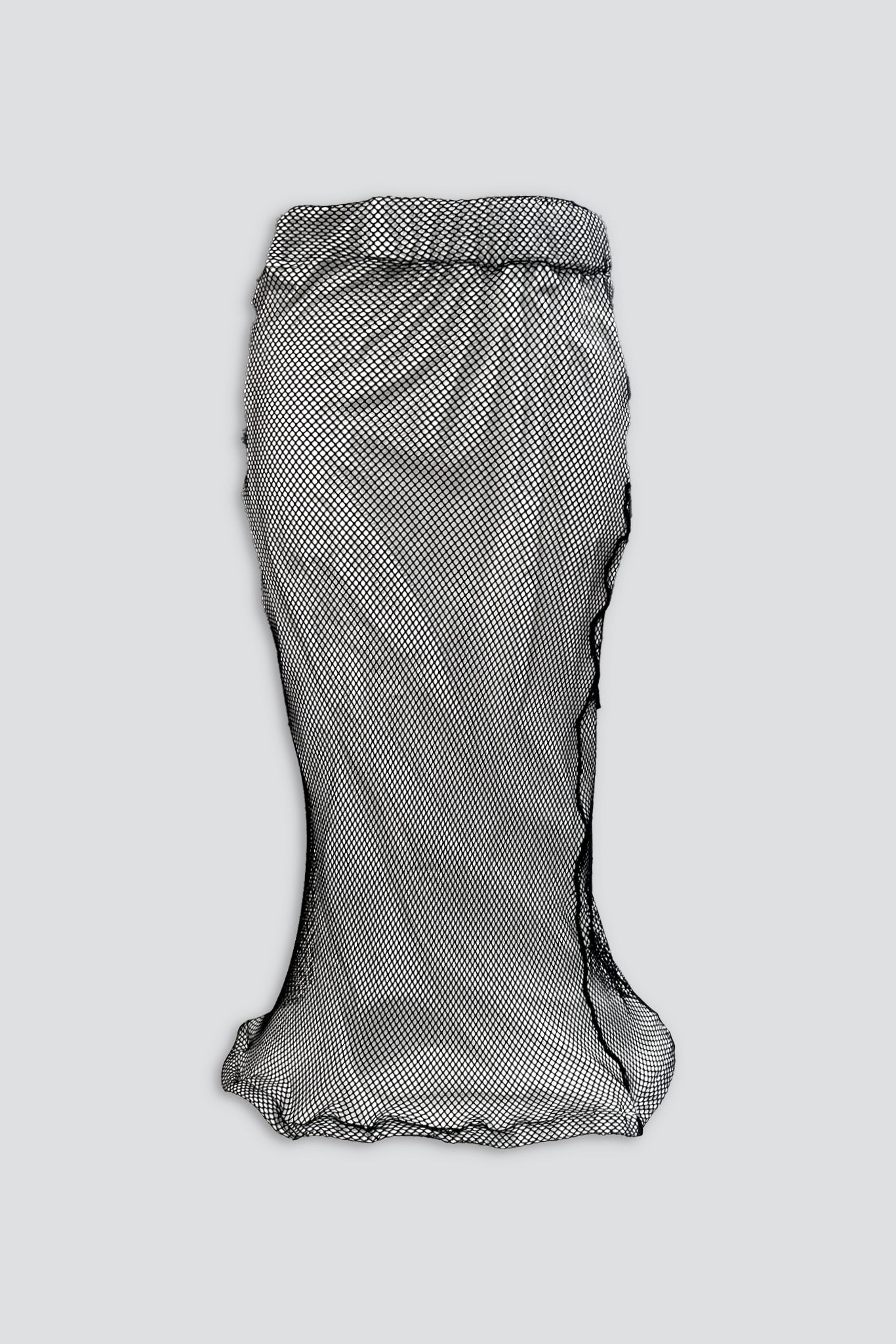 Black/White Fishnet Overlay Skirt