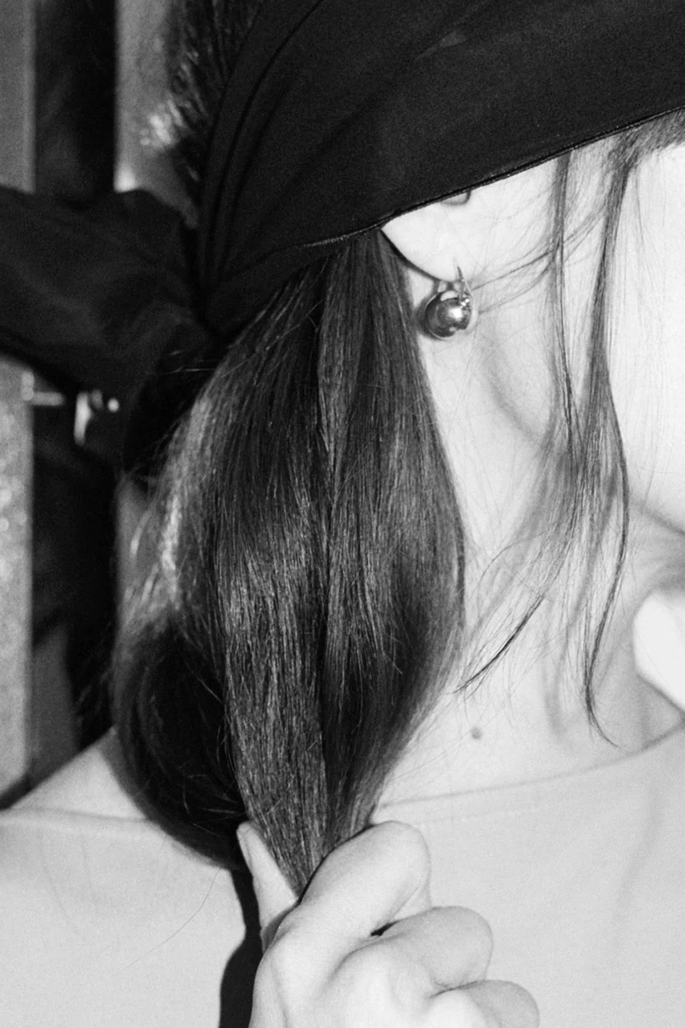 Silver Ellipse Earrings