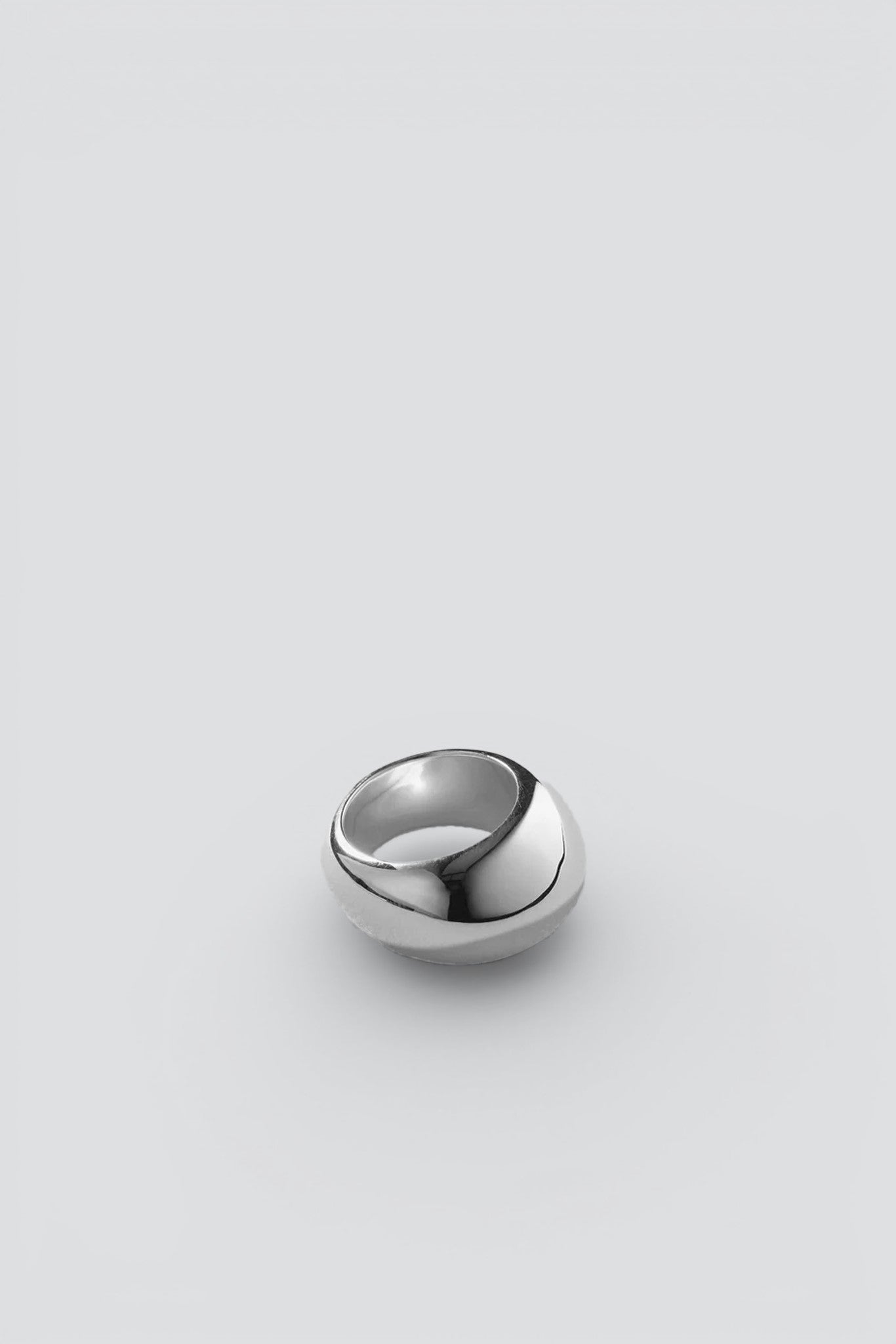 Silver Gentle Slope Ring