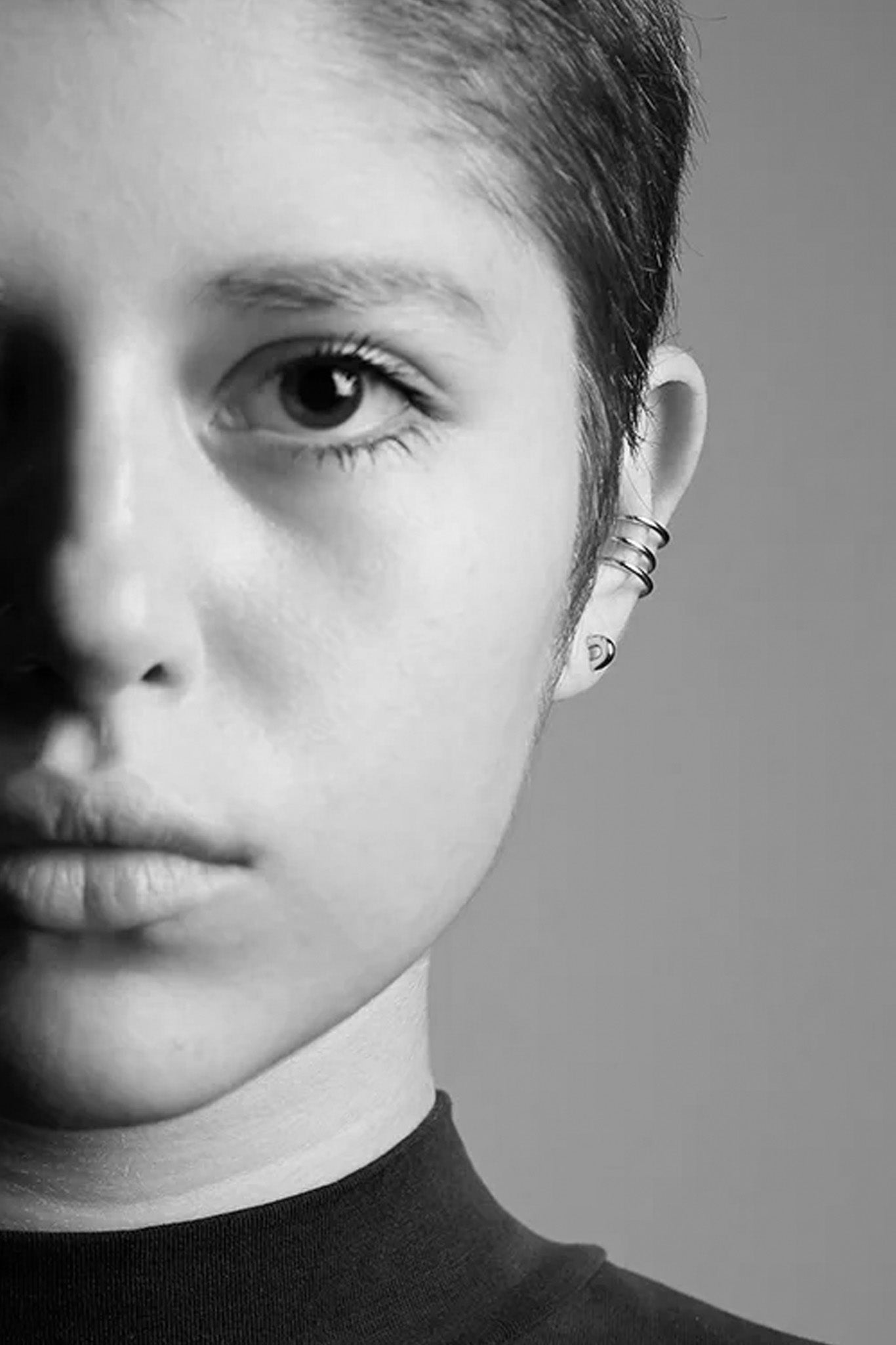 Silver Kavio Studs