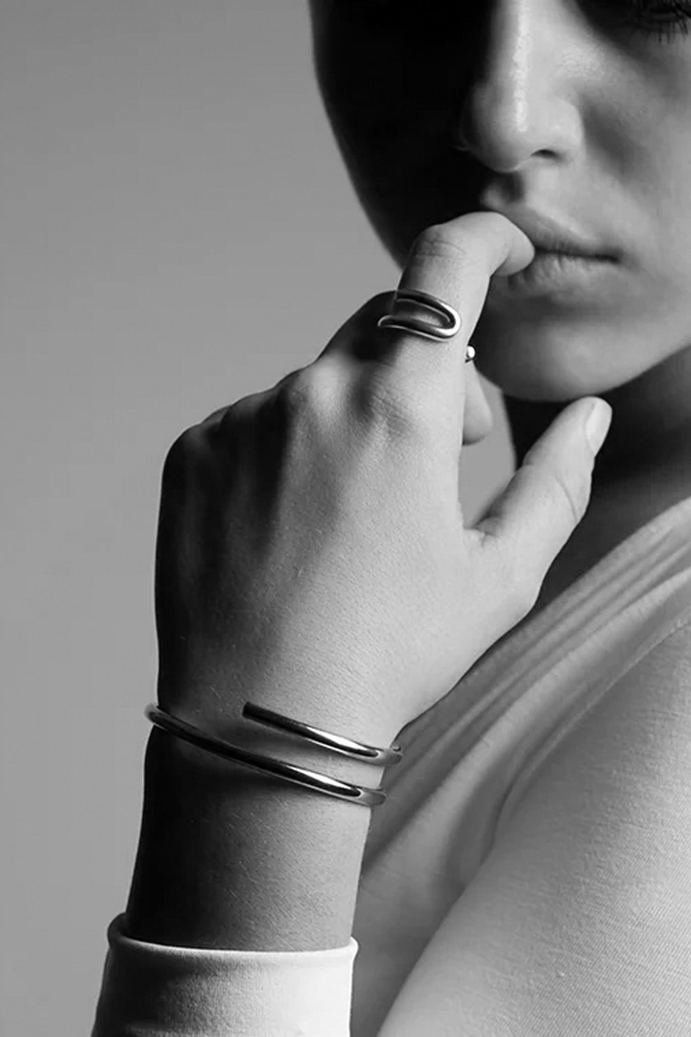 Silver Lasso Ring