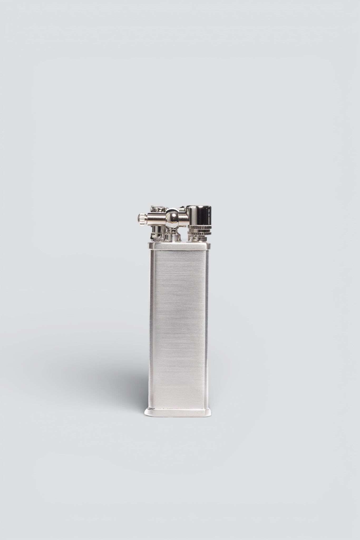 Silver Satin Bolbo Petrol Lighter