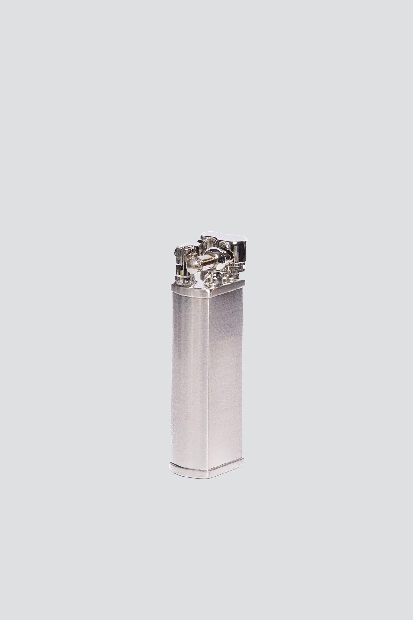 Silver Satin Bolbo Petrol Lighter
