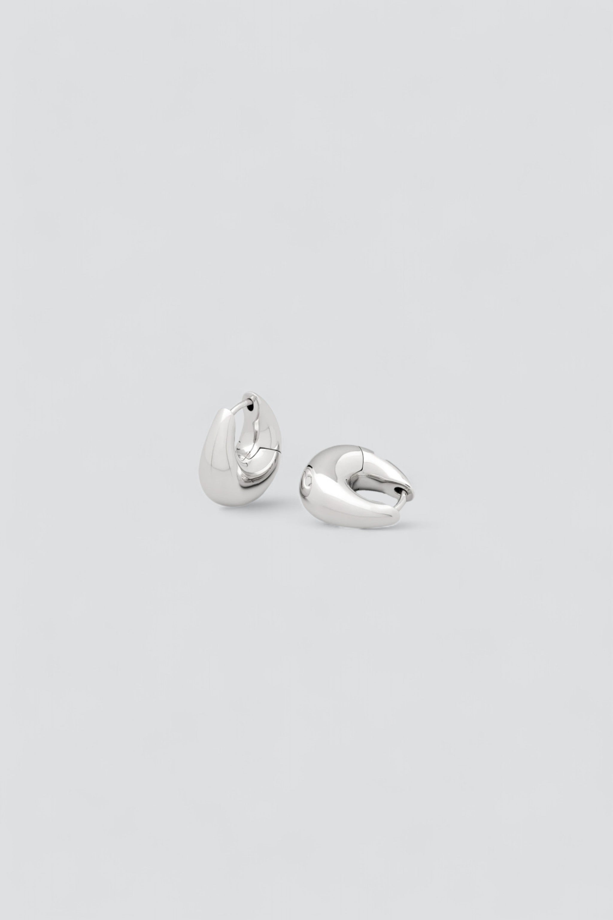 Silver Small Boa Hoops